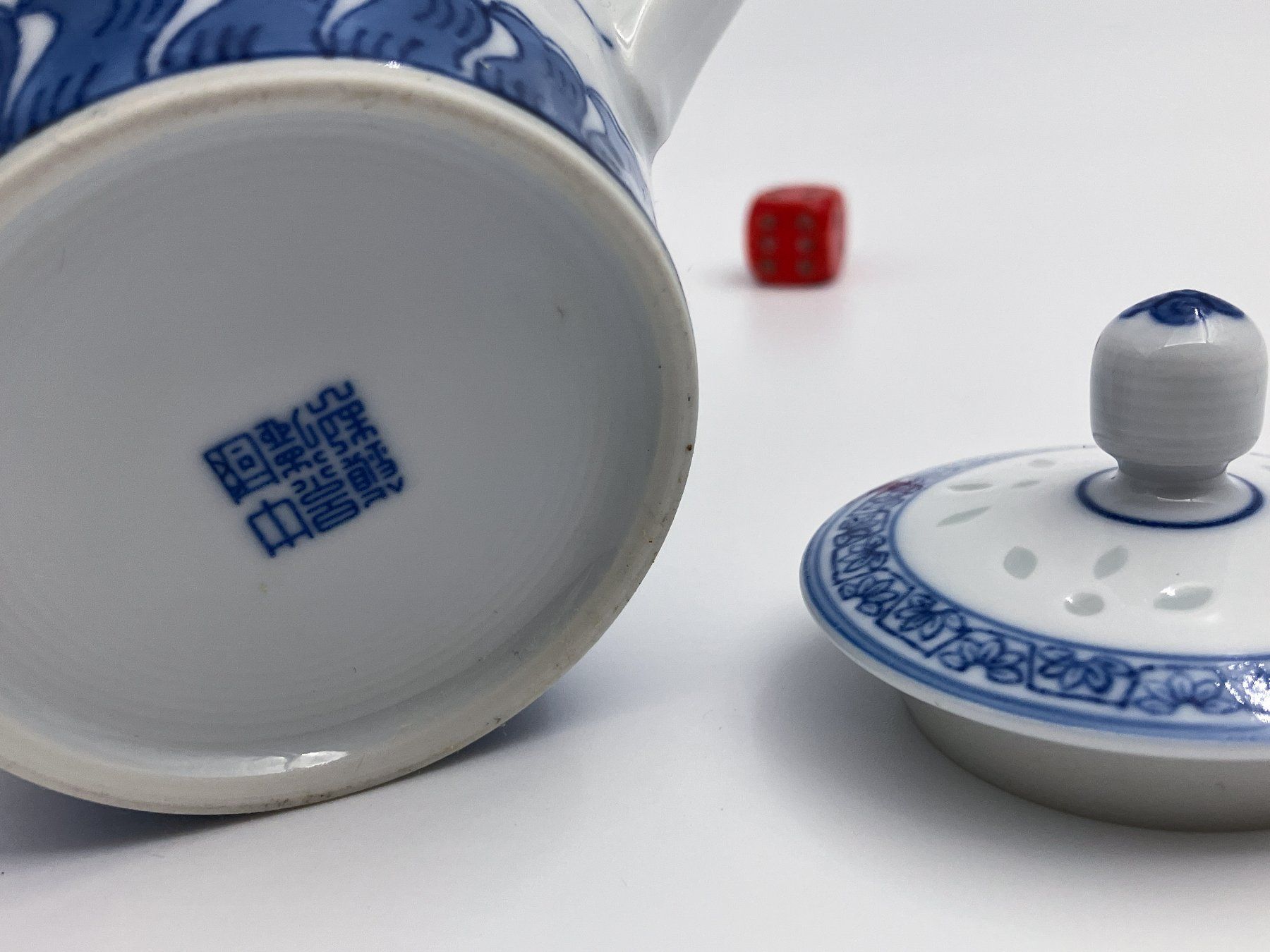 Zuccheriere: Zuckerdose Grain de Ris Dekor Kobaltblau Unterglasur China – Nuovo (secondo la descrizione) da Uttigen venduto da I_like 6