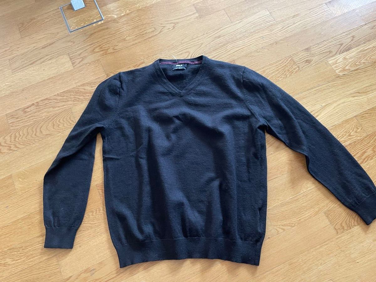 Maglioni & Felpe: Pullover BRICE Merino Pullover schwarz Herren Winter – Usato da Rüschlikon venduto da leo_mwz2