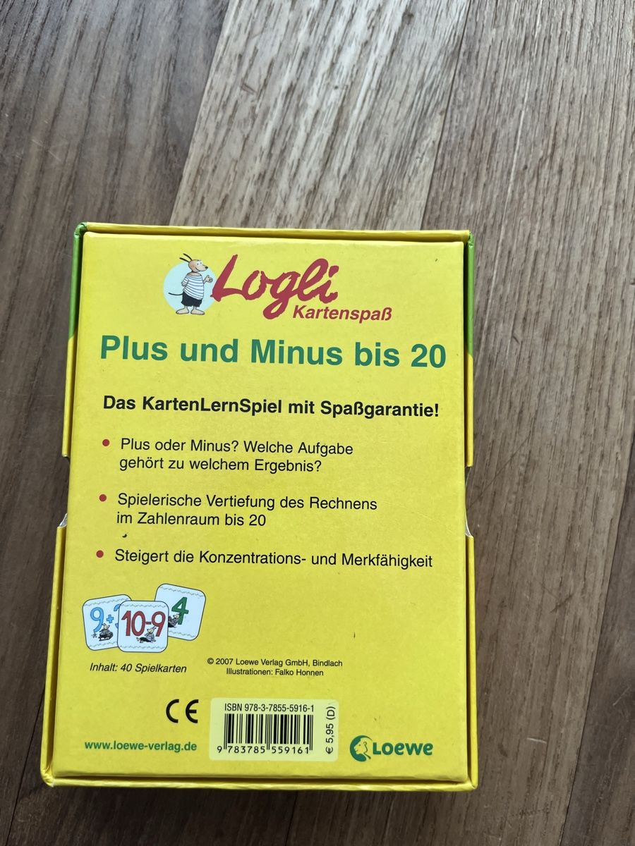 Giochi: Logli Kartenspass- Plus und Minus bis 20 – Usato da Luzern venduto da Aldabema 1