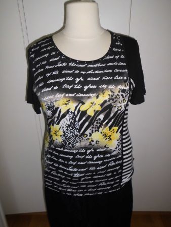 T-shirt noir/jaune T. M
