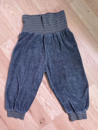 Kinder Pumphose von People Organic, taupe, Frottee, Gr. 86