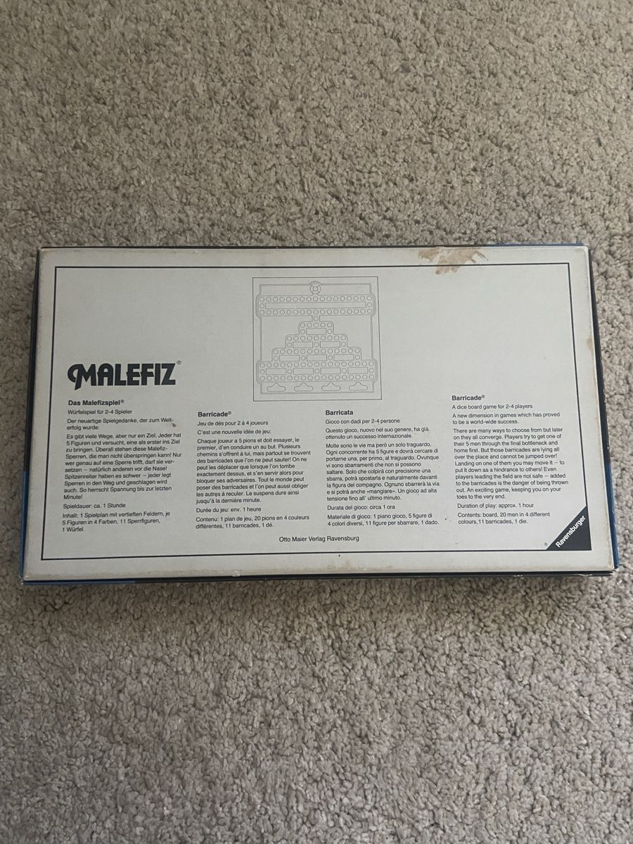 Ravensburger Giochi: Brettspiel Malefiz Vintage – Usato da St.Gallen venduto da Arc9 1