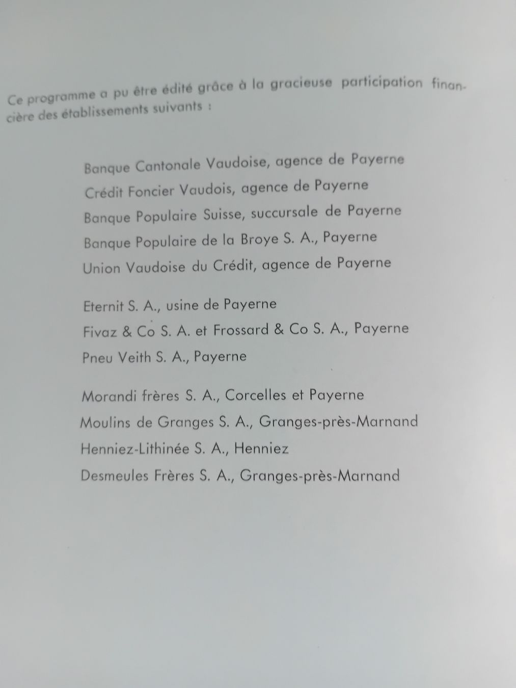 Documenti: Millénaire Abbatiale Payerne 1963 - Programme du cortège  – Usato da Bulle venduto da LeTempsCestCool 9