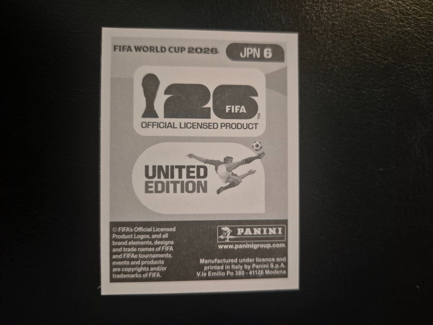 Panini Carte collezionabili: Panini WM 26 JPN 6 – Nuovo (secondo la descrizione) da Rorschacherberg venduto da AJ3108 1