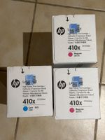 HP Laserjet 410x magenta (2 Stk) und 410x cyan