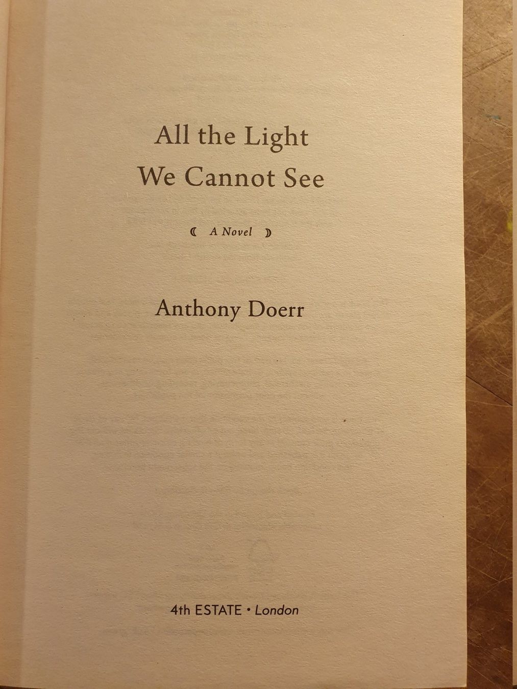 Libri: All The Light We Cannot See - Anthony Doerr – Usato da Zürich venduto da loosebone 1