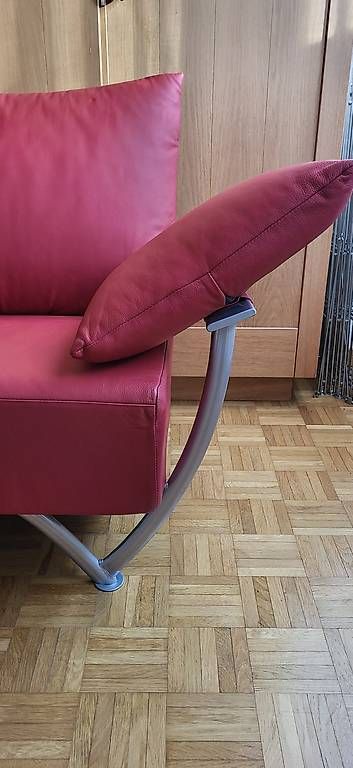 Divani: KEBE 2-er Echtledersofa rot – Usato da Neuendorf venduto da roe_v8lf 1