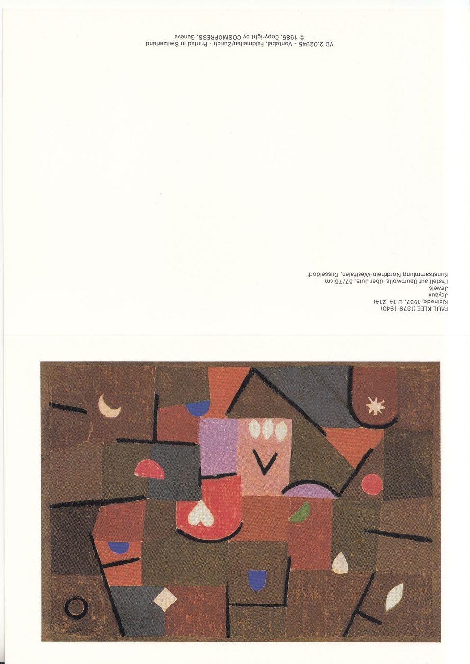 Cartoline postali: DK Paul Klee, Kleinode, 1937 – Nuovo (secondo la descrizione) da Bürglen TG venduto da StampGraf