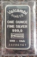 1 Unze Silber 999 Valcambi Suisse 1 OZ 1 Ounce verschweisst