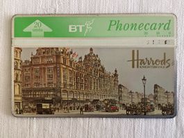 Telefonkarte British Telecom Harrods