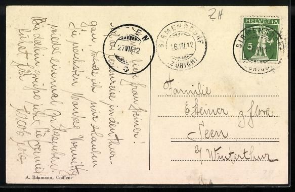 Cartoline postali: Birmensdorf, Glühlampenfabrik, Teilansi – Usato da Berlin venduto da bartko-reher 1