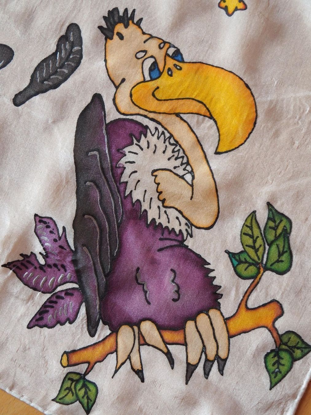 Foulard & Sciarpe: Seidenfoulard handrolliert u.handgemalt – Nuovo (secondo la descrizione) da Wallbach venduto da 10merlin 2