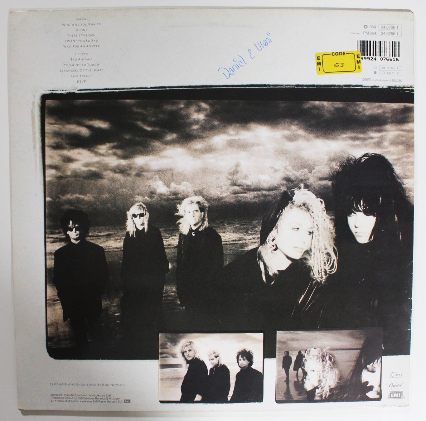 Dischi in vinile: LP HEART - BAD ANIMALS - 1st Press 1987 – Usato da Brüttisellen venduto da Collector-Corner 5