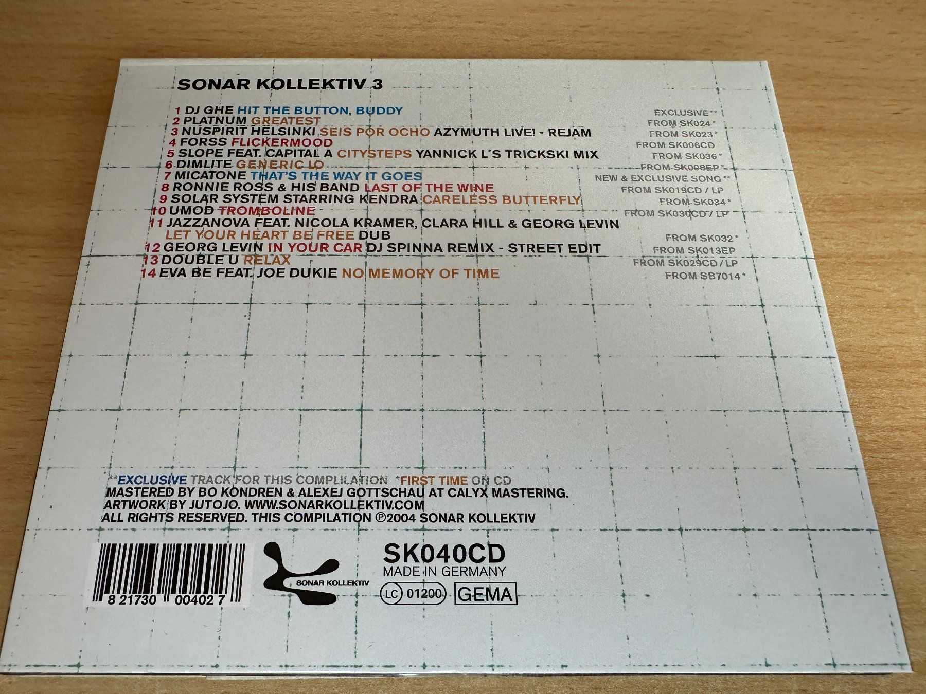 CD: Various – Sonar Kollektiv 3 – Usato da Rikon im Tösstal venduto da Alpenmutz 1