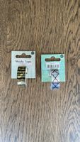 2x Deko Washi Tape, Gold/Silber, NEU ovp Dekorieren Basteln
