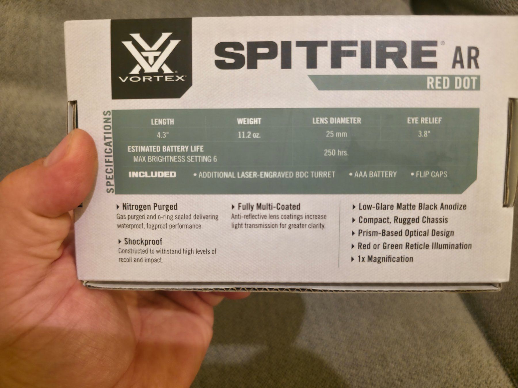Tutti gli attrezzi: Vortex Optics Spitfire AR 1x Prism Scope – Nuovo (secondo la descrizione) da Steffisburg venduto da Davga 7