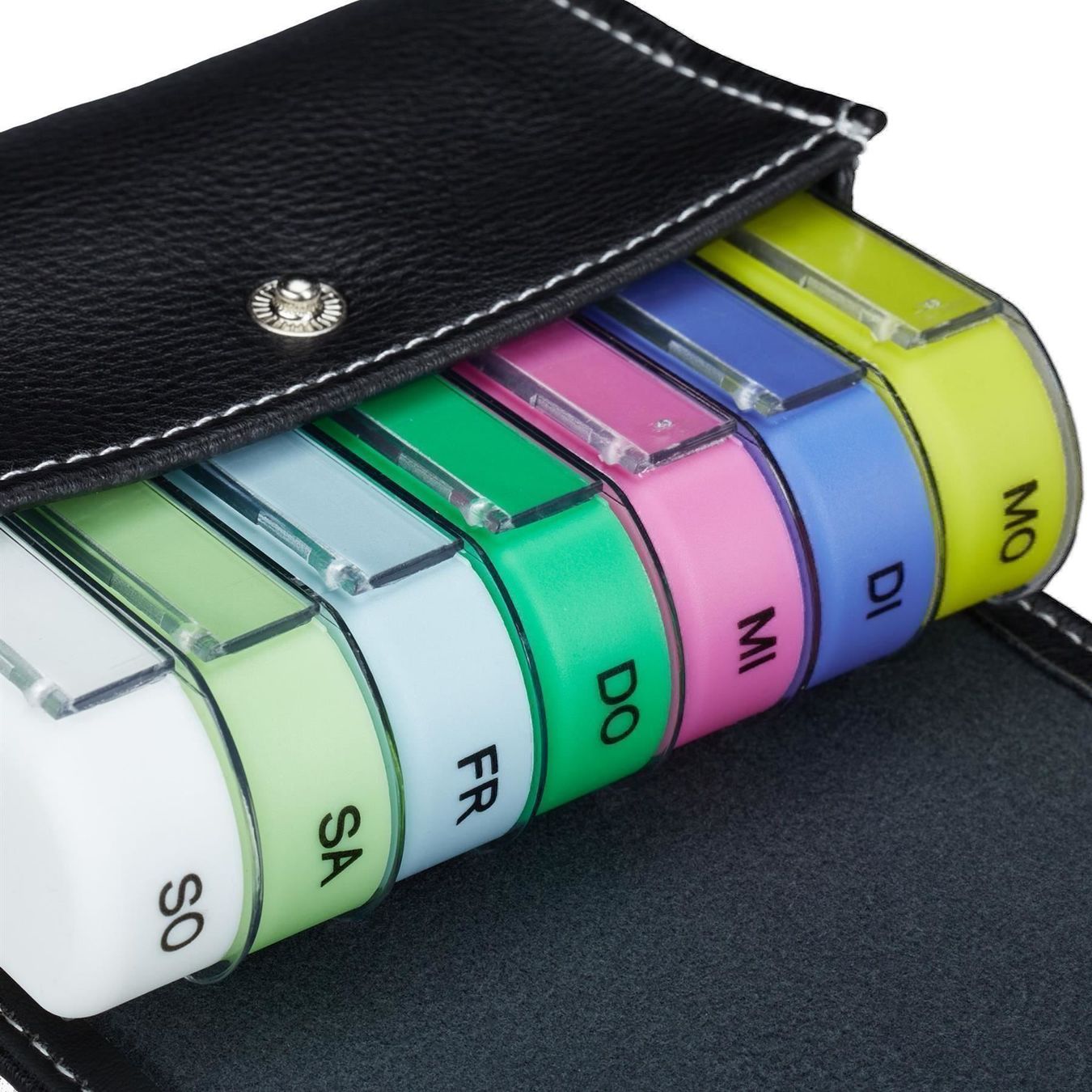 Altro in Cosmetici & Cura: TABLETTENBOX 7 TAGE mit ETUI KUNSTLEDER – Nuovo e nell'imballaggio originale da Gerlafingen venduto da Tsuru 2