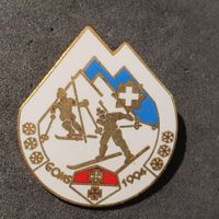 W751 - Pin Zoll Winter Ski Ferien Goms 1994