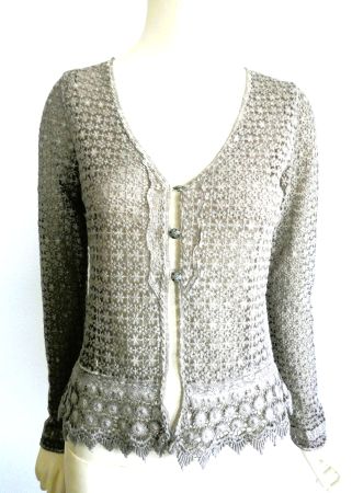 NILE Jacke Spitzen Details Top, Gr. S