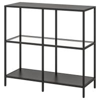 Vittsjö Regal / Schwarzbraun/glas 100x93cm ab 1.- CHF