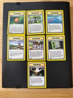 Pokemon 1st Edition 7x Trainer Cards EN LP