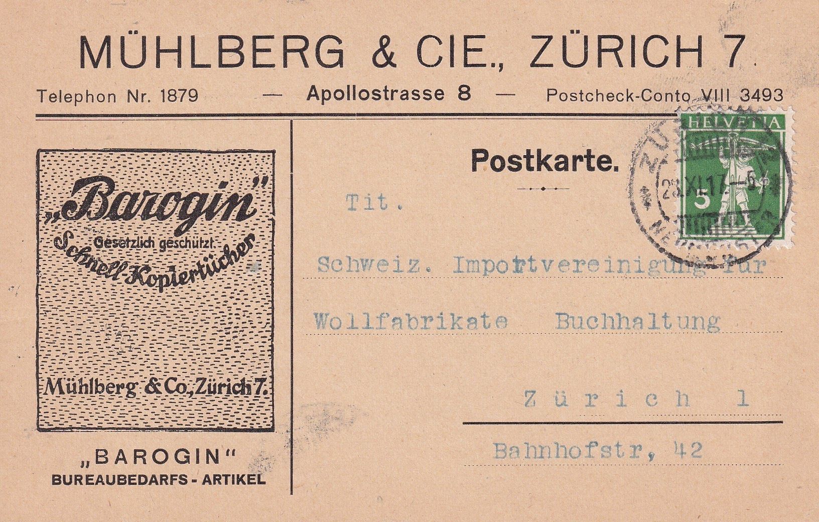 Cartes postales: zurich – D'occasion à Ste-Croix par Atir44