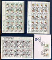 1991 Liechtenstein FDC + Bogensatz ET   " Albertville 92"