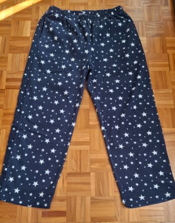 Pantalon bleu en polaire avec étoiles Simone comme neuf/Hose