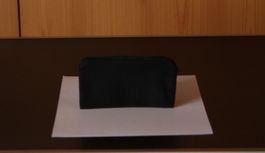 Portemonnai Etui m. Reisverschluss Stoff schwarz
