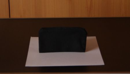 Portemonnai Etui m. Reisverschluss Stoff schwarz