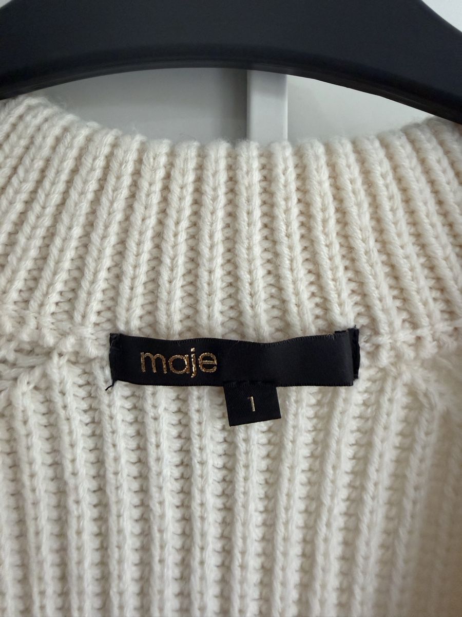 Maje Pullover & Sweatshirts: Maje Paris Oversize Strickpullover Ecru Gr. 1 – Neu (gemäss Beschreibung) aus Winterthur von marisole4 1