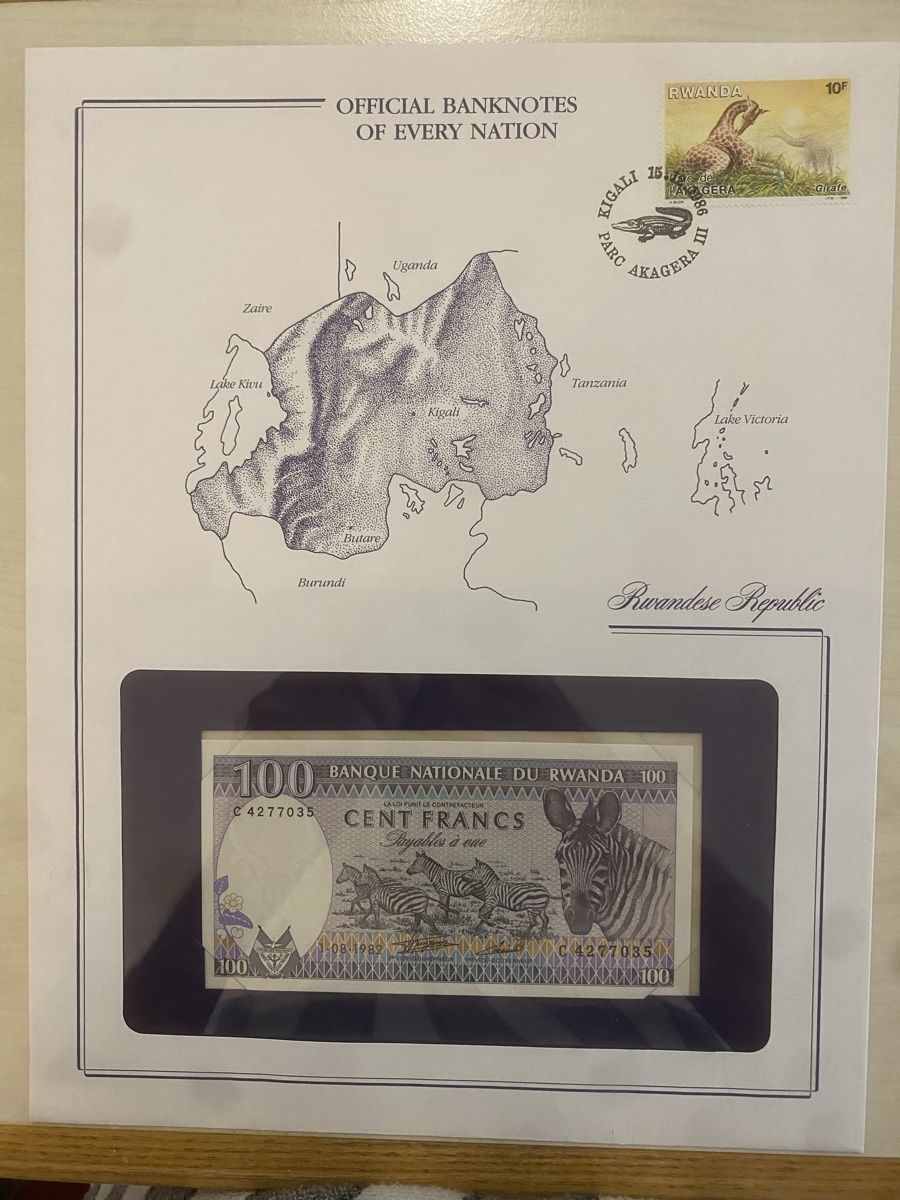 Billets de banque: Banknotenbrief Rwanda – Neuf (Voir description) à Muralto par Alex1912