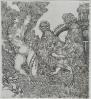 Exlibris Harry Jürgens - Original Radierung Erotik signiert