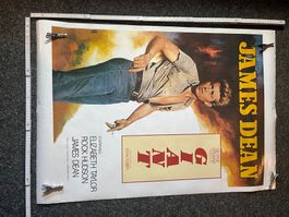 plakat, filmplakat james dean giant, giganten