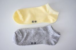 Neu! Socke, Sneakersocke aus Baumwolle + Elasthan, 2 Paar