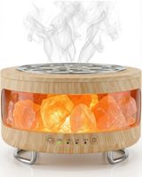 2-in-1 Aroma Diffuser Salzkristall Lampe 300ml Ultraschall
