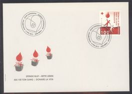 2012, FDC, Sondermarke Blutspenden (Nr. 1431)