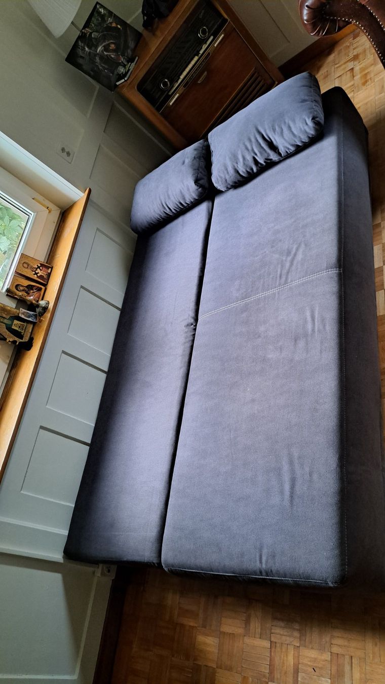 Divani: Schlafsofa Bettsofa dunkelgrau – Usato da Wetzikon ZH venduto da Baron_Munchhausen 2