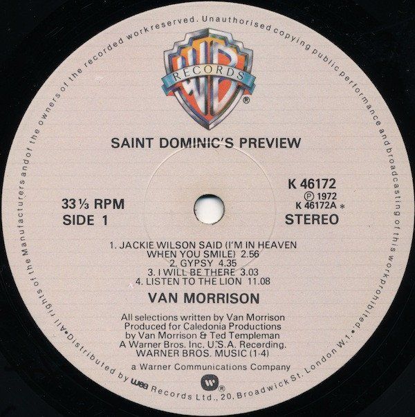Dischi in vinile: Van Morrison - Saint Dominic's Preview – Nuovo (secondo la descrizione) da Ecublens VD venduto da Popeye007 2