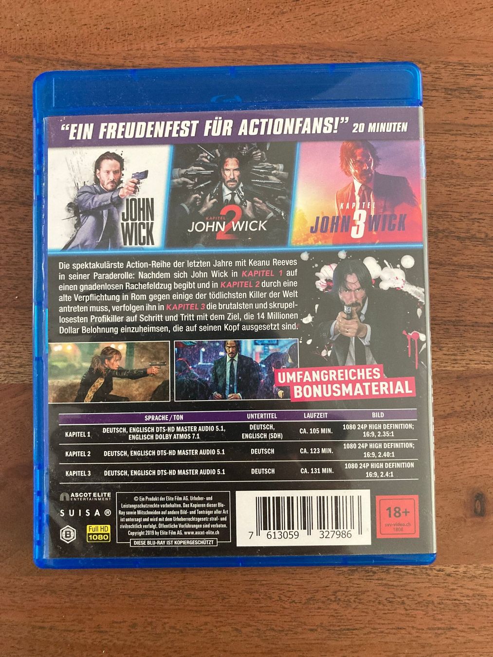 Tous les DVDs: John Wick Kapitel 1-3 – Neuf (Voir description) à Mauensee par Etrigan 1