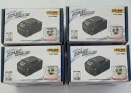 4x neue 5 Ah Akkus für Ferrex Maschinen ovp
