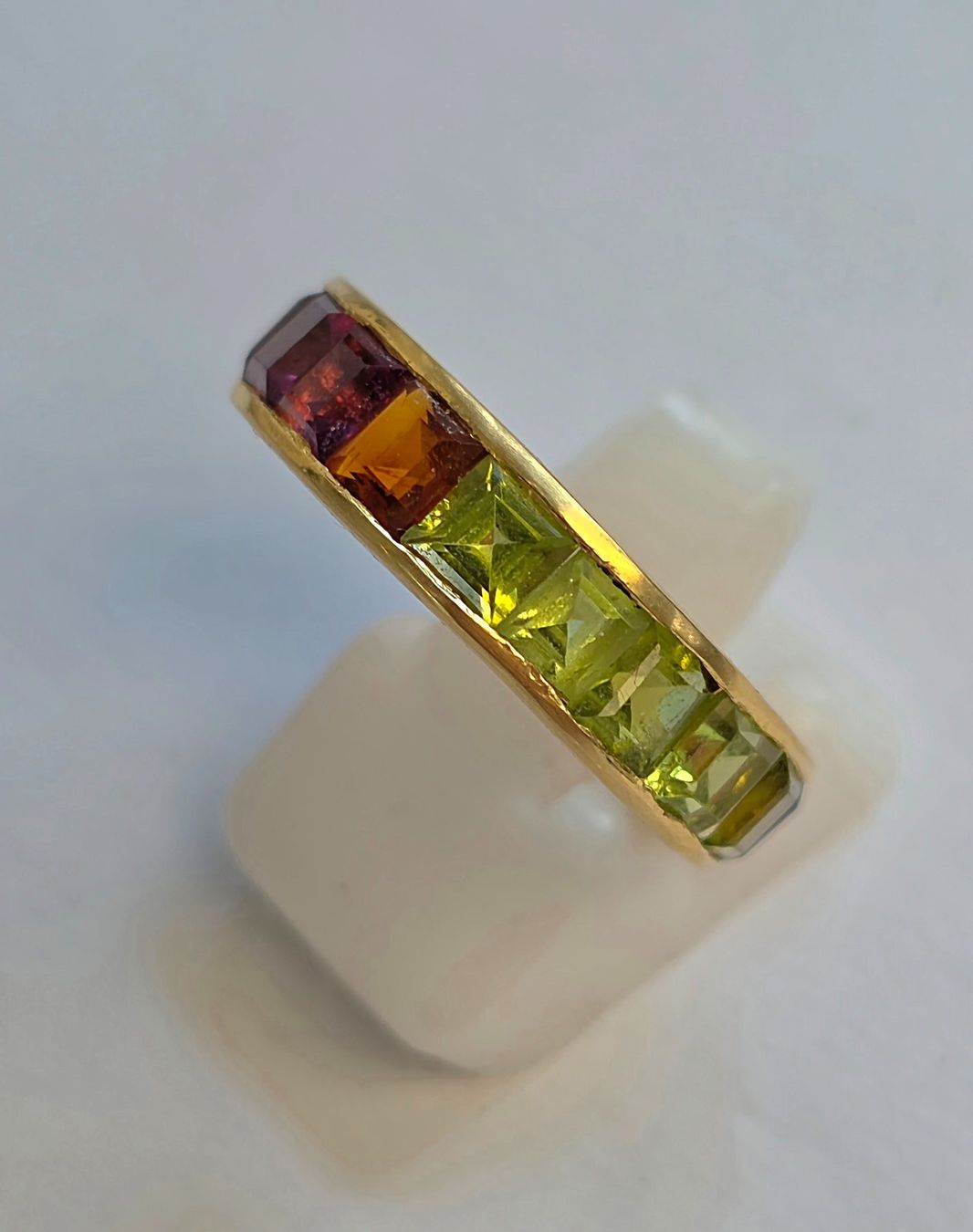 Anelli: Gold Fingerring Rainbow Safire – Nuovo (secondo la descrizione) da Zürich venduto da adriben 5