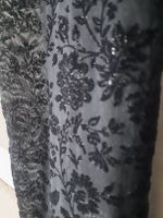 Collant Calzedonia noir, taille S, motif floral et brillants