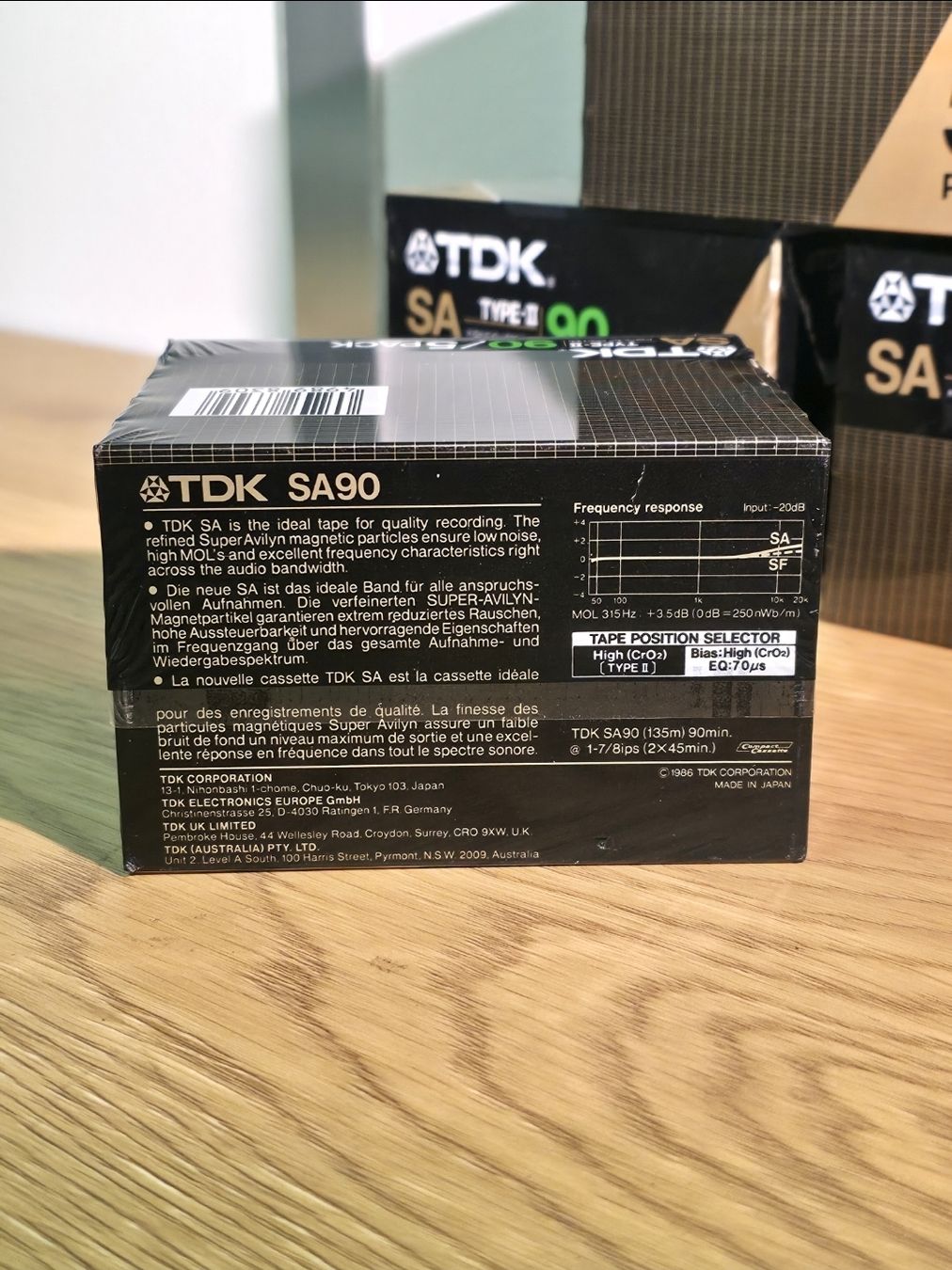 Musicassette: TDK SA 90 - 5-PACK - TYPE II - 1986 - HIGH POSITION - NOS – Nuovo e nell'imballaggio originale da Dietlikon venduto da litisop 1