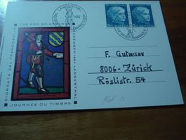 Karte Tag der Briefmarke 1964, Langenthal, Juventutefrankatu