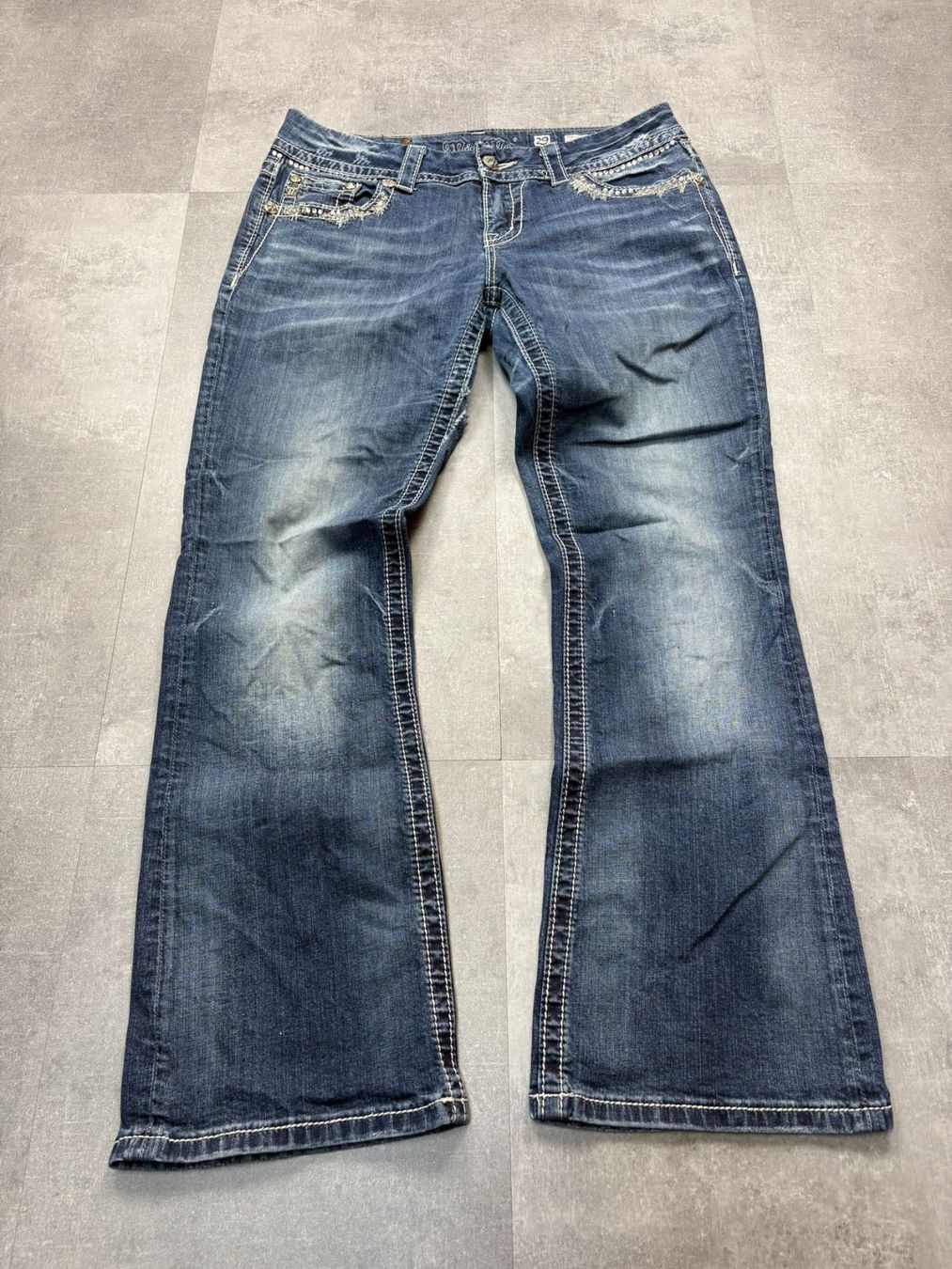 Jeans: Miss Me Bootcut Flared Jeans - Grösse L/29 – Usato da Werdenberg venduto da hase.vintage