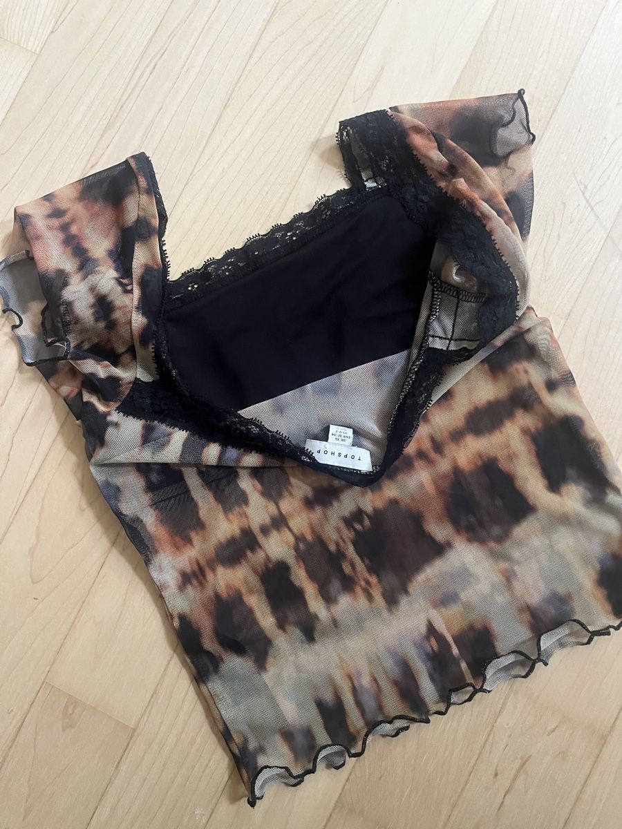 Topshop Tops: Damen Netzoberteil mit Spitze – Gebraucht aus Luzern von seaside_anchor 2