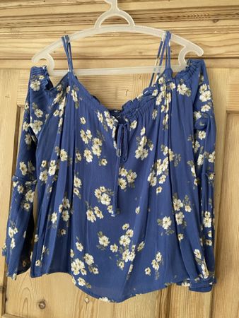 Bluse, carmenbluse, 38