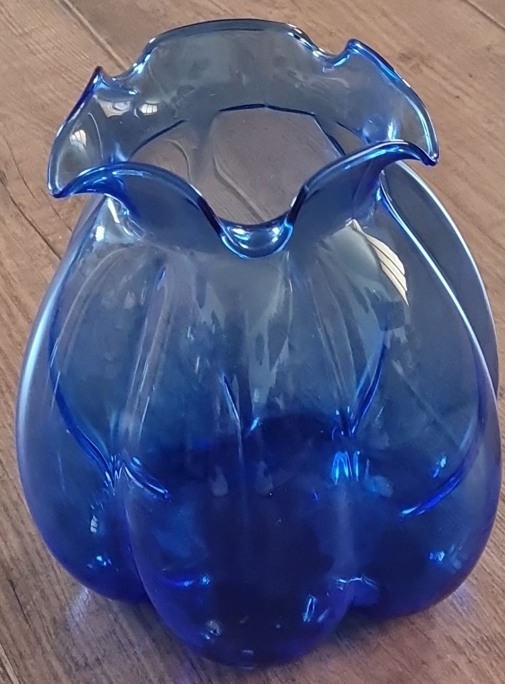 Glasi Hergiswil Vasi & Recipienti: Glasi Hergiswil blaue Glasvase – Nuovo (secondo la descrizione) da Münsingen venduto da Cuci31