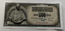 Jugoslawien 500 Dinara 1986 Neuwertig